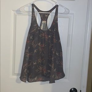 Lauren Conrad purple with bird tank top